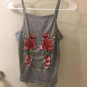 Slightly cropped tank top